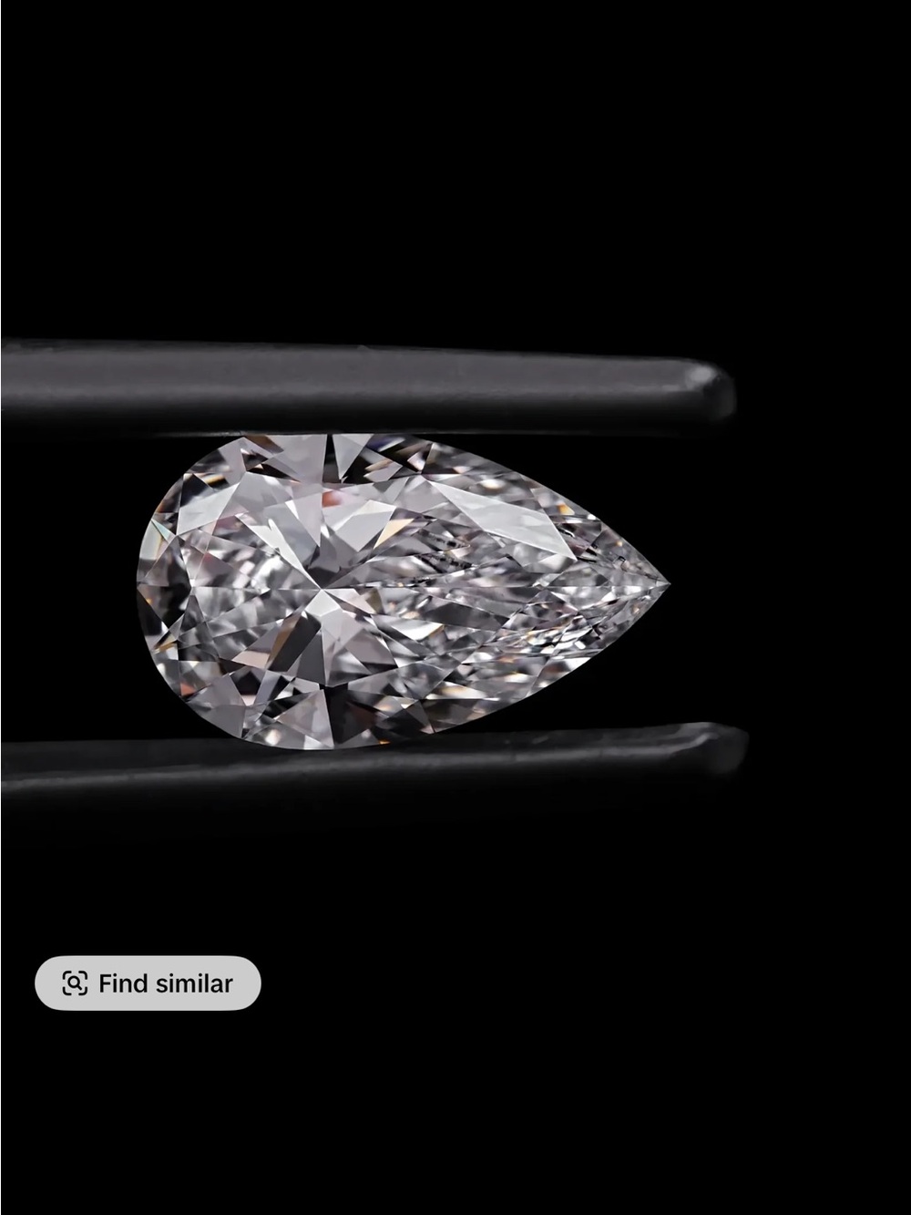 3 karat Pear cut gem stone GRA certified